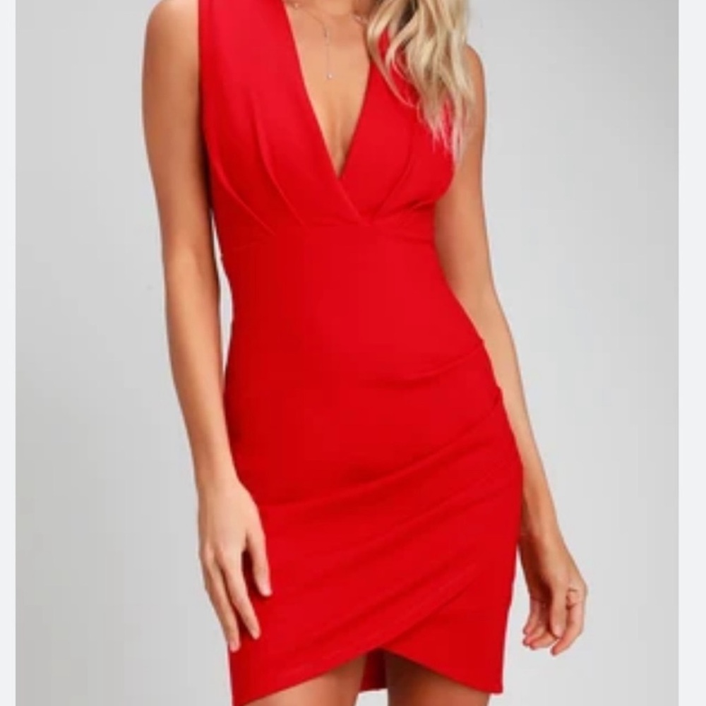 Red cocktail dress Lulus